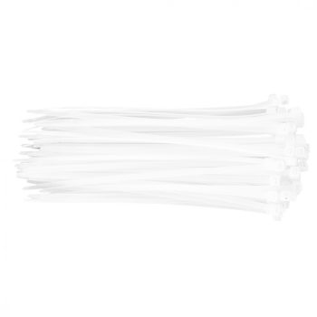 TOPEX Kábelkötegelő 4,8x200mm, fehér, 75db (44E977)