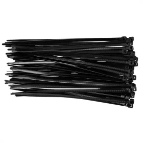   TOPEX KÁBELKÖTEGELŐ, gyorskötöző, 4,8mm x 200mm, fekete, 75db (44E978)