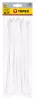 TOPEX KÁBELKÖTEGELŐ, gyorskötöző, 4,8mm x 300mm, fehér, 75db (44E979)