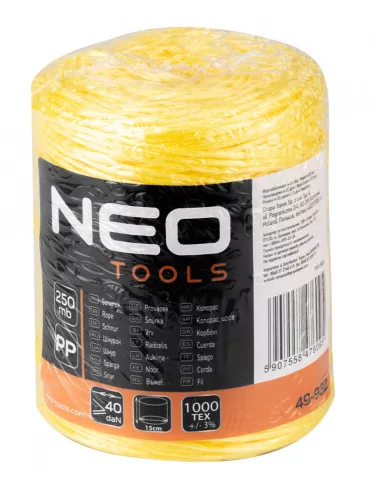 NEO Polipropilén, PP, zsinór, 250m (49-932)