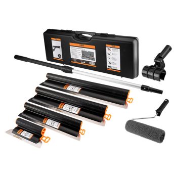   NEO Felületsimító glettelő készlet, adapter teleszkópos nyél gletthenger, 25/35/45/60cm, műanyag kofferben (50-510)