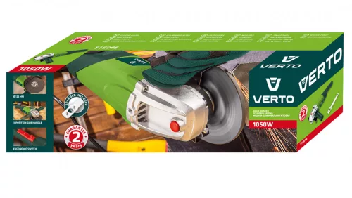 VERTO Sarokcsiszoló 1050W, 125x22.2mm (51G096)