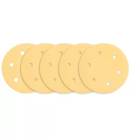   GRAPHITE Tépőzáras csiszolópapír 225mm, K180, 5db, 6 lyukakkal az 59G264, 59G265 csiszológéphez. (54H031)