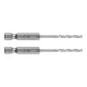 GRAPHITE Csigafúró, 1/4" hatszög szárral, HSS DIN 338, 2,5mm, 2db/cs (54T701)