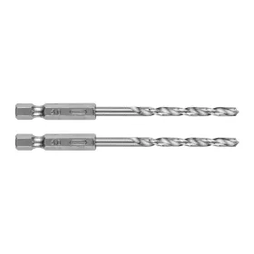   GRAPHITE Csigafúró, 1/4" hatszög szárral, HSS DIN 338, 4mm, 2db/cs (54T705)
