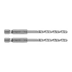   GRAPHITE Csigafúró, 1/4" hatszög szárral, HSS DIN 338, 4,2mm, 2db/cs (54T706)
