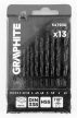 GRAPHITE Csigafúró készlet, HSS, 13db-os, 1,5-6,5mm (54T930)