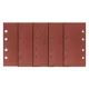 NEO Csiszolópapír tépőzáras 93x185mm, K40, lyukas, 5db (55-736)