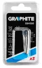 GRAPHITE Csapos csiszolókő 3x8mm, henger, szár 3.2mm, 3 db. (55H050)