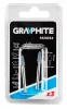 GRAPHITE Csapos csiszolókő 5x10mm, kúp, szár 3.2mm, 3 db (55H054)