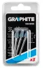 GRAPHITE Csapos csiszolókő 8x12mm, kúp, szár 3.2mm, 3 db (55H055)