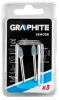 GRAPHITE Csapos csiszolókő 6x10mm, töltény, szár 3.2mm, 3 db (55H056)