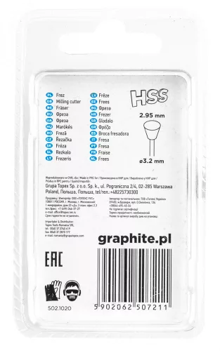 GRAPHITE Csapos turbómaró 1.8mm, trapéz, szár 3.2mm, 2 db (55H064)