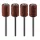 GRAPHITE Csiszolóhüvely 6.3mm, K60, K80, K120, K240, set 100 db + szár 3.2mm, 2 db (55H076)