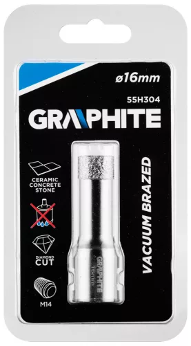 GRAPHITE Körkivágó, gyémántos 16mm x M14 (55H304)