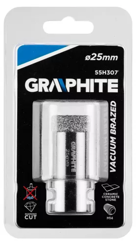 GRAPHITE Körkivágó, gyémántos 25mm x M14 (55H307)