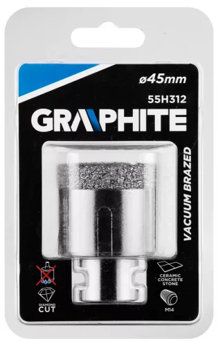 GRAPHITE Körkivágó, gyémántos 45mm x M14 (55H312)