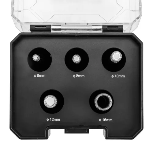 GRAPHITE Körkivágó készlet, gyémántos, M14, 6,8,10,12,16mm (55H319)