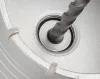 GRAPHITE Koronafúró, körkivágó, 85 mm, SDS PLUS szárral és központfúróval (55H323)