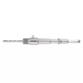   GRAPHITE Koronafúró, körkivágó adapter, hatszög szárral, központfúróval, M22, 200mm (55H330)