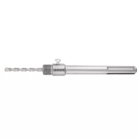   GRAPHITE Koronafúró, körkivágó adapter, SDS Max szárral, központfúróval, M22, 190mm (55H332)