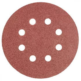   GRAPHITE Csiszolópapír, tépőzáras 125mm, K80, 5db., 8 lyukkal (55H941)