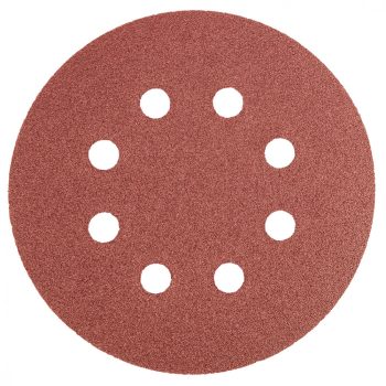   GRAPHITE Csiszolópapír, tépőzáras 125mm, K120, 5db., 8 lyukkal (55H943)