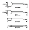 GRAPHITE Vésőkészlet, SDS PLUS, 4db-os (55T115)