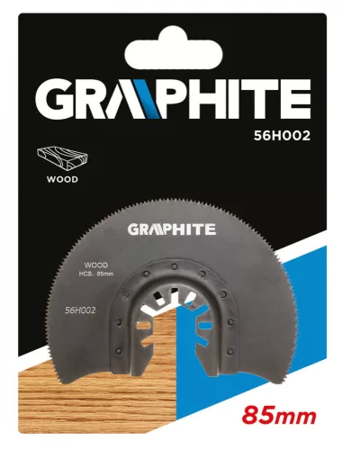 GRAPHITE FŰRÉSZLAP MULTIFUNKCIÓS GÉPHEZ, 85mm, FÁHOZ (56H002)