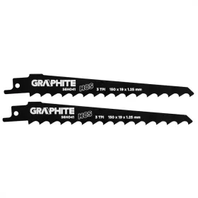   GRAPHITE Orrfűrészlapok, HCS, 150x19x1.25mm, 3TPI, set, 2db. (56H041)