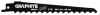 GRAPHITE Orrfűrészlapok, HCS, 150x19x1.25mm, 3TPI, set, 2db. (56H041)