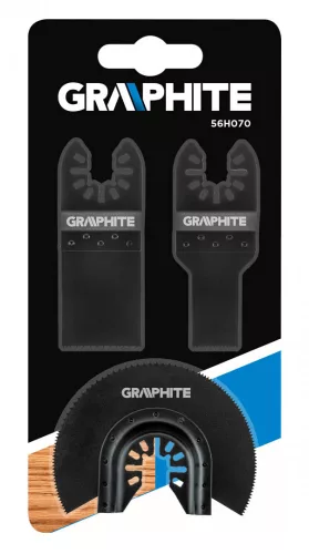 GRAPHITE Vágó lapok fához 3db (56H070)