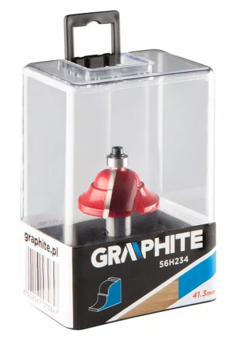 GRAPHITE Felsőmaró kés, profilmaró 41.3 x 18.3 mm, 12mm (56H234)