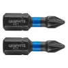 GRAPHITE Torziós ütvecsavarozó bit PZ1x25mm, 2db. (56H503)
