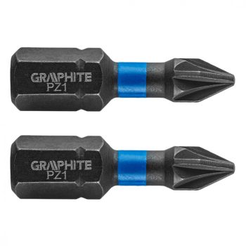   GRAPHITE Torziós ütvecsavarozó bit PZ1x25mm, 2db. (56H503)