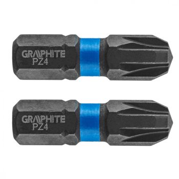   GRAPHITE Torziós ütvecsavarozó bit PZ4x25mm, 2db. (56H506)