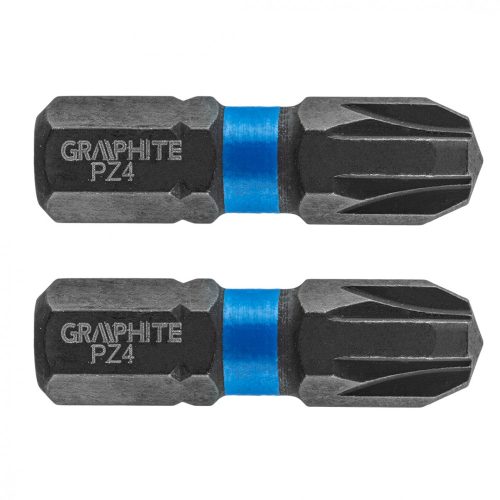 GRAPHITE Torziós ütvecsavarozó bit PZ4x25mm, 2db. (56H506)
