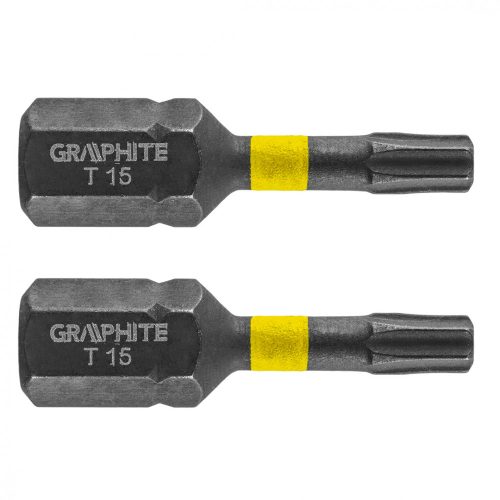 GRAPHITE Torziós ütvecsavarozó bit TX15x25mm, 2db. (56H512)