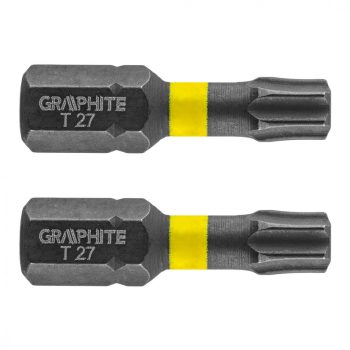   GRAPHITE Torziós ütvecsavarozó bit TX27x25mm, 2db. (56H515)