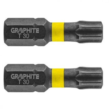   GRAPHITE Torziós ütvecsavarozó bit TX30x25mm, 2db. (56H516)