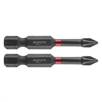   GRAPHITE Torziós ütvecsavarozó bit PH1x50mm, 2db. (56H518)