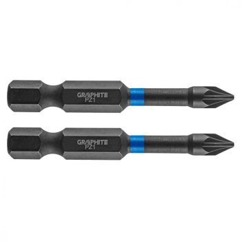  GRAPHITE Torziós ütvecsavarozó bit PZ1x50mm, 2db. (56H521)