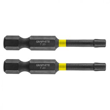   GRAPHITE Torziós ütvecsavarozó bit TX20x50mm, 2db. (56H525)