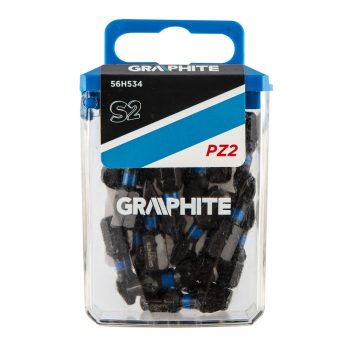   GRAPHITE Torziós ütvecsavarozó bit PZ2x25mm, 20db. (56H534)