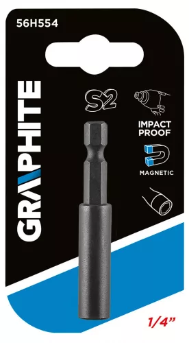 GRAPHITE Behajtószár ütvecsavarozó bitekhez, 60mm (56H554)