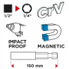 GRAPHITE Behajtószár ütvecsavarozó bitekhez 150mm (56H558)
