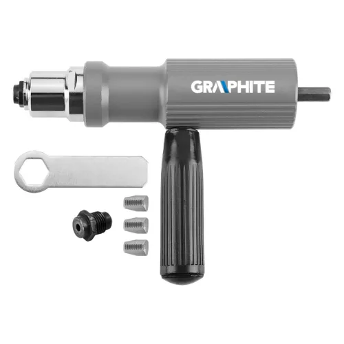 GRAPHITE Popszegecshúzó adapter, fúrógépekhez (56H634)