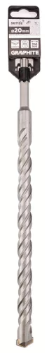 GRAPHITE Betonfúró SDS PLUS, 2 élű, dupla spirálos, 20x310mm (56T152)