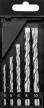 GRAPHITE Betonfúró készlet, hengeres szárú, 5db-os, 4-10mm (56T215)