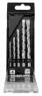 GRAPHITE Betonfúró készlet, hengeres szárú, 5db-os, 4-10mm (56T215)